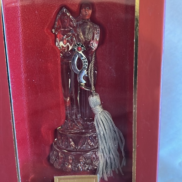 EUC Lenox bride and groom 2008 crystal Christmas ornament in original box - Picture 2 of 16